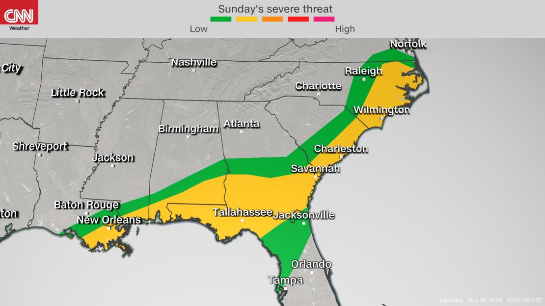 weather severe storm outlook sunday 11292020
