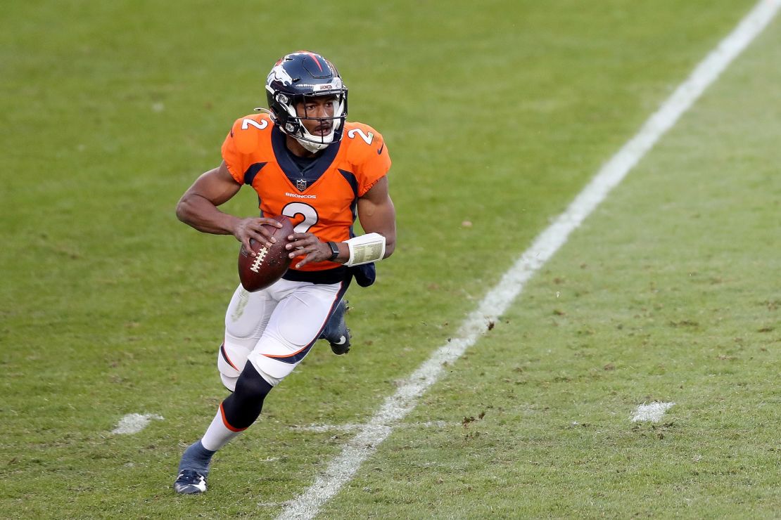 Kendall Hinton stepped in at the last minute for the Denver Broncos.