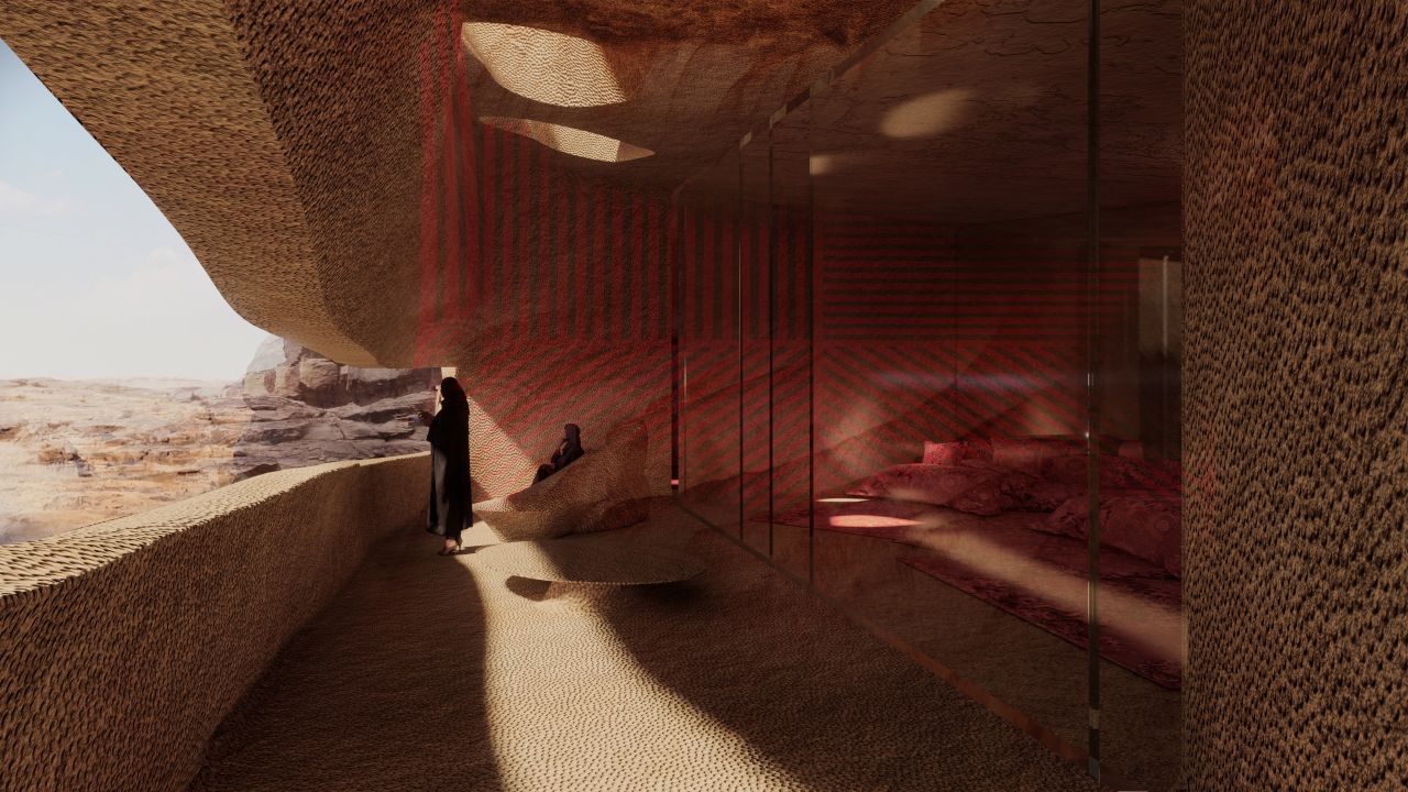 The design embraces light and shadow.