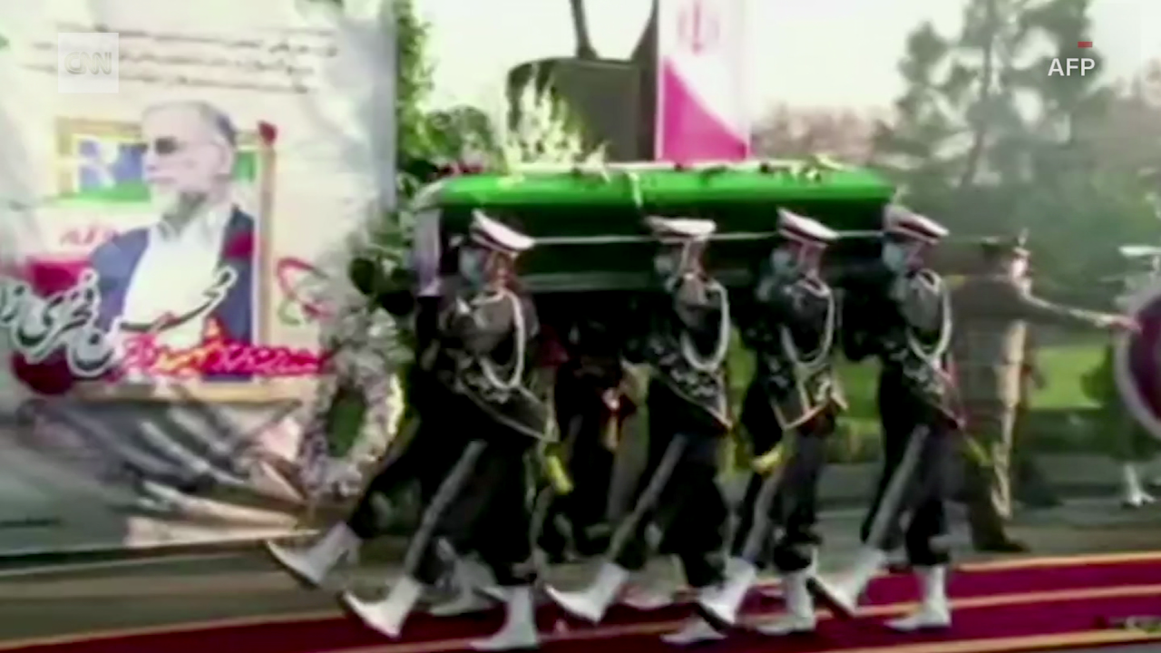 iran nuclear scientist Mohsen Fakhrizadeh assassination funeral Pleitgen intl ldn vpx_00001002