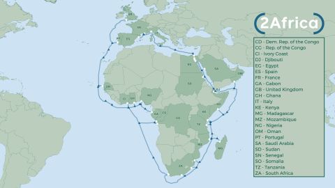Facebook is constructing 37,000 kilometers of underwater internet cable, which will encircle the entire African continent.