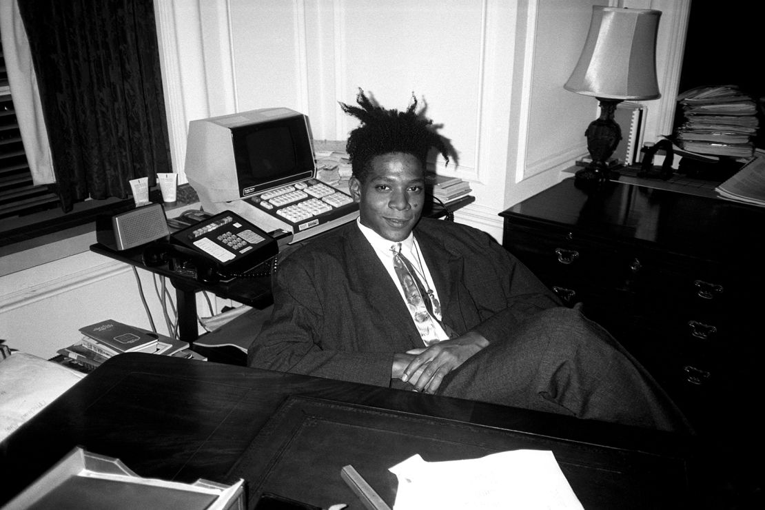 Jean-Michel Basquiat in   1985. 
