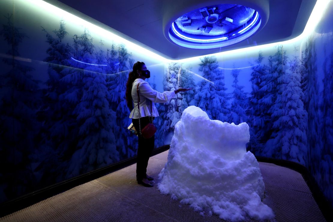 The Sweden Beach Palace has a snow room.