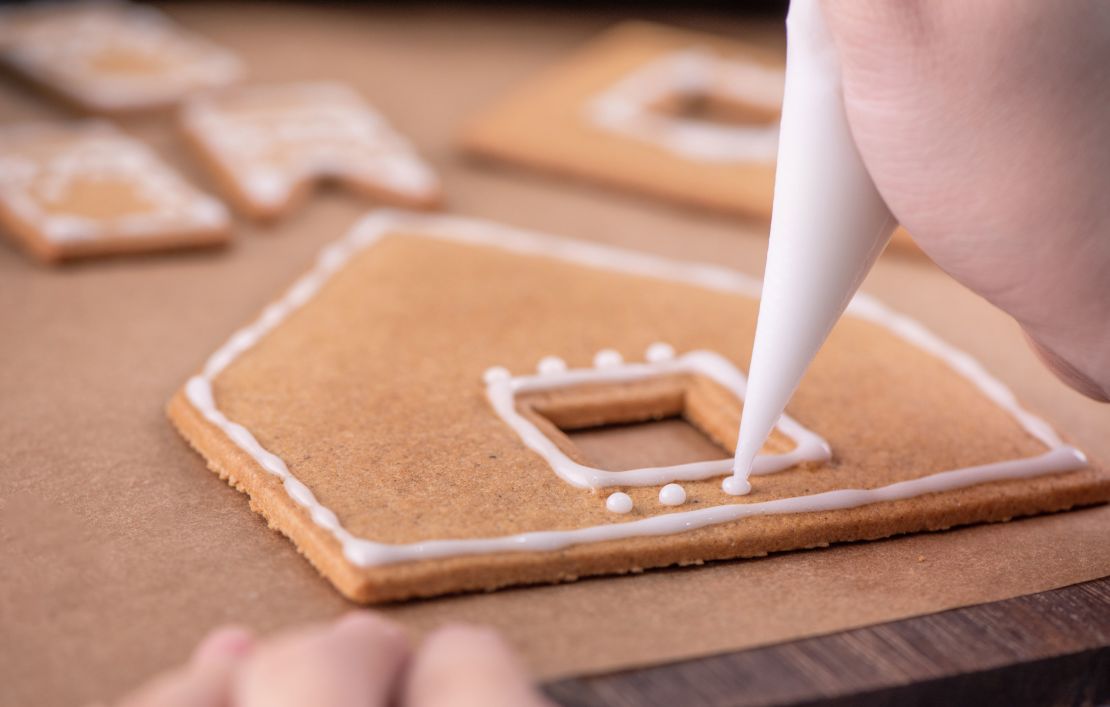 Send your loved ones prebaked parts of a holiday gingerbread house that they can assemble.