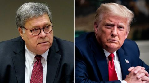 Bill Barr, left, served as President Donald Trump's second attorney general. 
