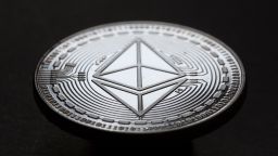 Ethereum - a coin (physically) of this digital currency on November 08, 2020 in Bonn, Germany. (Photo by Ulrich Baumgarten via Getty Images)