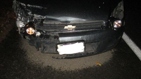 Flashlights were used to replace the headlights on the motorist's vehicle.