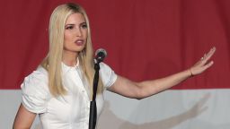 Ivanka Trump, President Donald Trump's daughter, speaks during a campaign event for her father in October 2020 in Miami, Florida. 