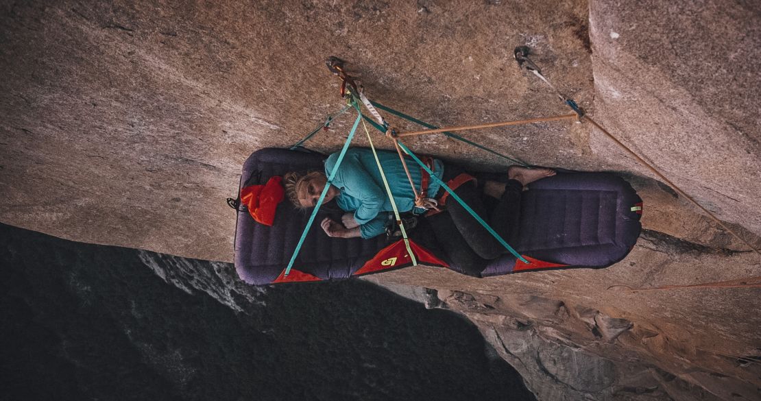 The 34-year-old says she reguarly feels fear when climbing. 