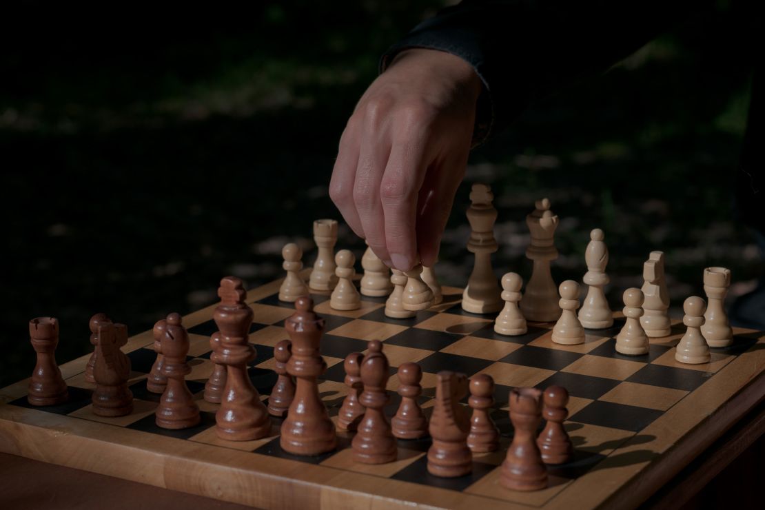 Chess sets come with 32 pieces -- 16 black, 16 white -- each with a specific way of moving on the board.
