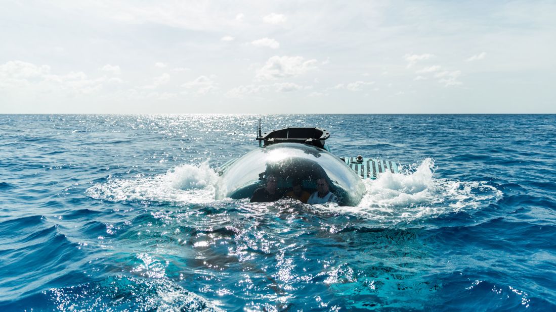 <strong>Ocean exploration</strong>: The air-conditioned sub has a top speed of three knots and enough air and battery for undersea excursions lasting over 10 hours.