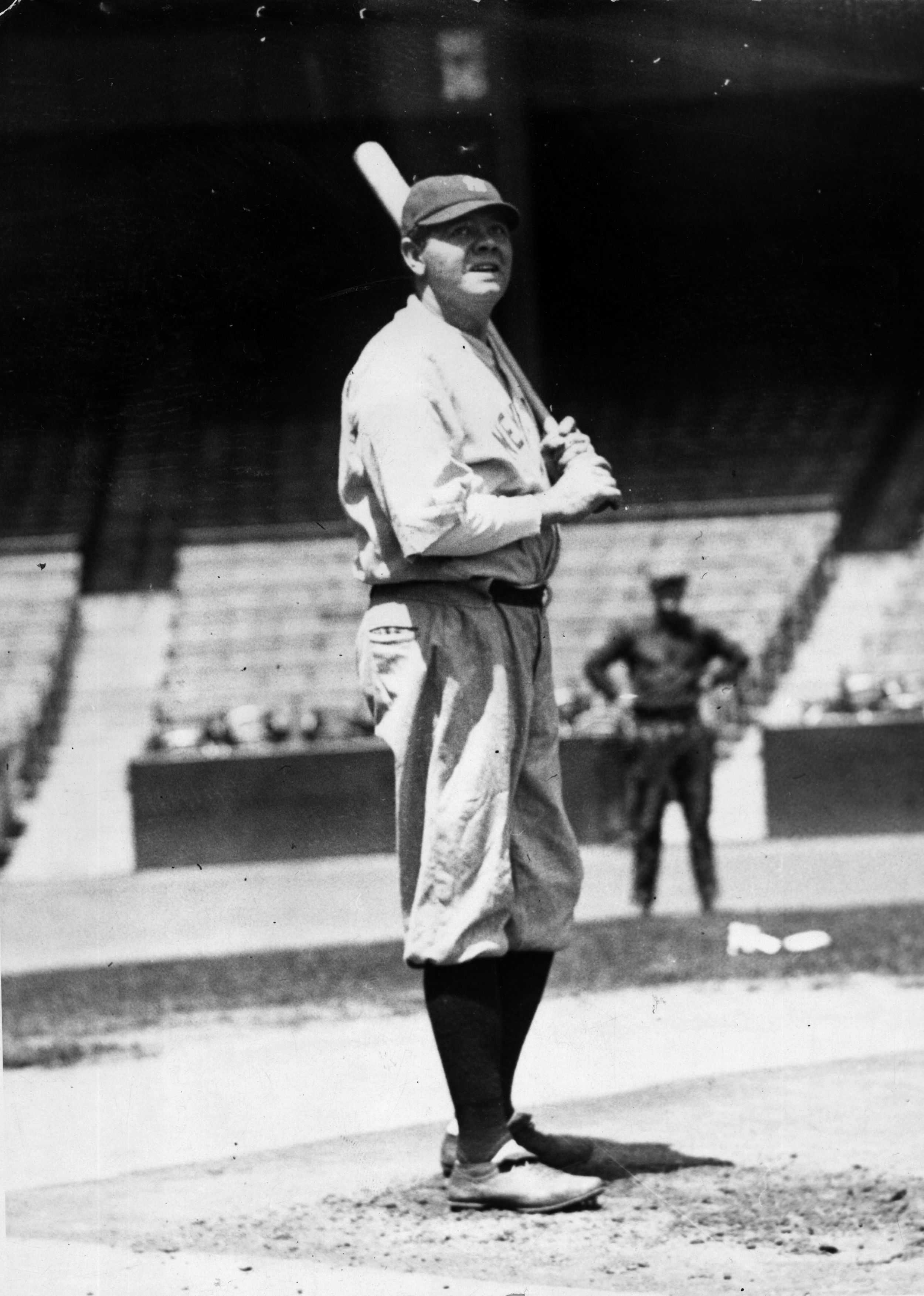 Babe Ruth Stands at Miami Field, March 16, 1920' Photographic