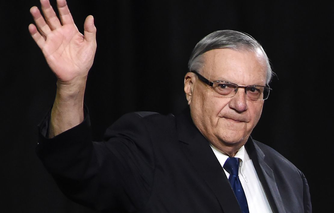 Sheriff Joe Arpaio attends a rally in October 2016, in Prescott Valley, Arizona.