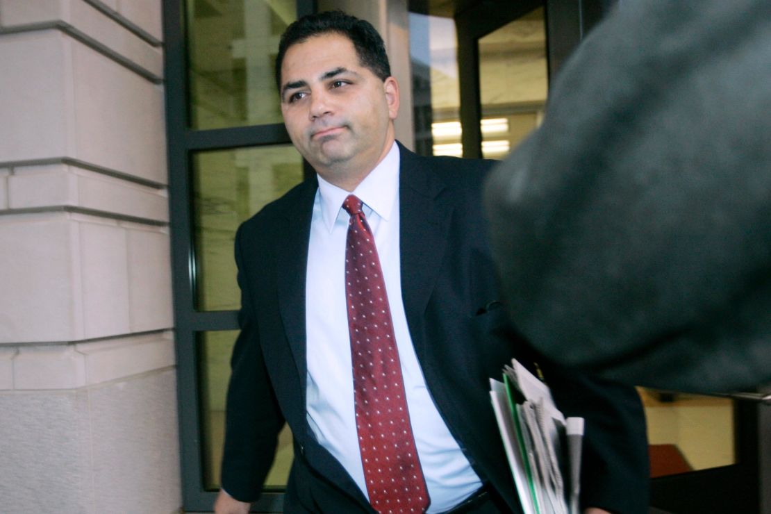 David Safavian leaves U.S. District Court in Washington, DC, in October 2006.