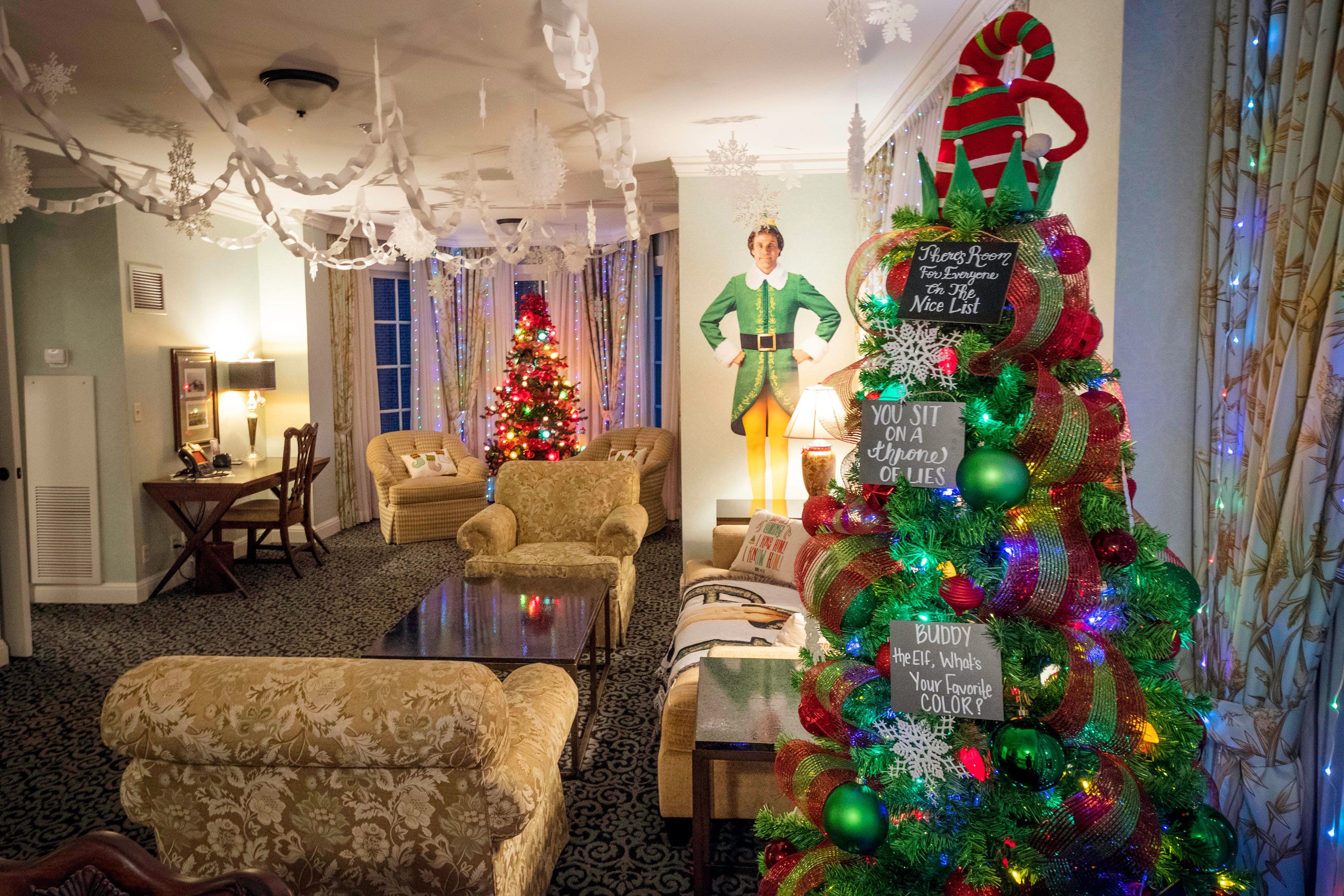 Elf' fans can stay in a hotel suite inspired by Buddy the Elf