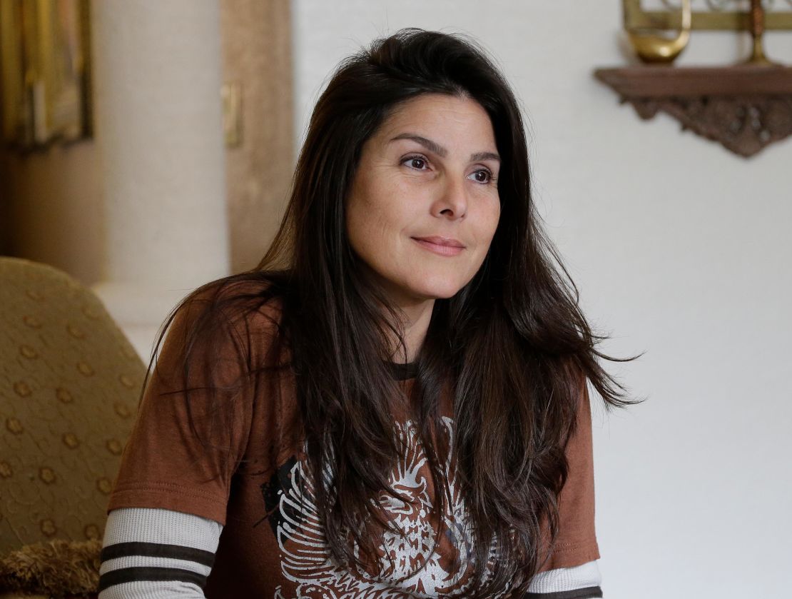 Judith Negron is interviewed at her home in Hialeah, Florida, in February 2020. 