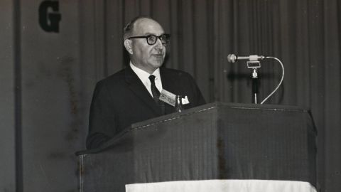 Sir John Cowperthwaite, Hong Kong's former Financial Secretary.