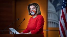 Speaker of the House Nancy Pelosi, D-Calif., speaks during her weekly news conference in Washington on Friday, Dec. 4, 2020. 