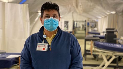 Dr. Adoplhe Edward, CEO of El Centro Medical Center in Southern California's Imperial Valley, says his staff is "severely exhausted" from treating Covid-19 patients.