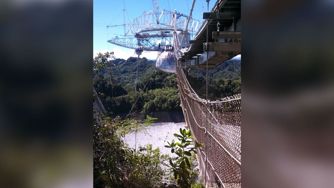 A look at the Arecibo Obersvatory's platform. This is what collapsed last week.