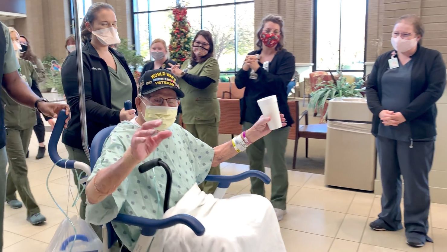 Major Lee Wooten was released from an Alabama hospital after recovering from Covid-19 on Tuesday, December 1, just days before his 104th birthday.