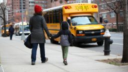 New York City elementary schools are opened after coronavirus (COVID-19) measurements in New York, United States on December 7, 2020.