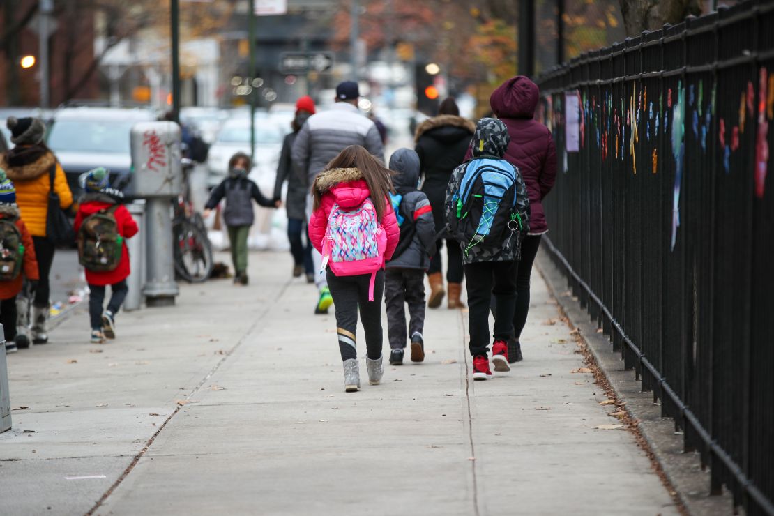 Now that elementary school students are back in schools, de Blasio said middle school students will be next to return.