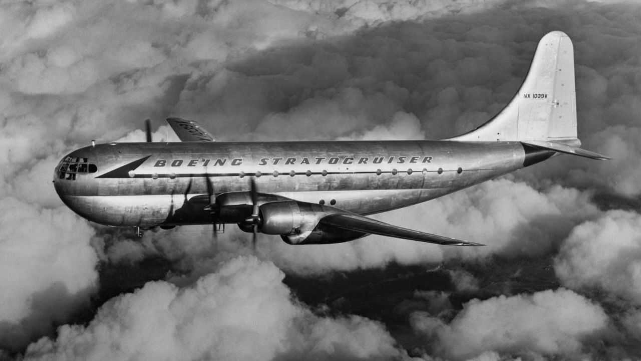 The Pregnant Guppy was derived from one of Boeing's first airliners, the 377 Stratocruiser.