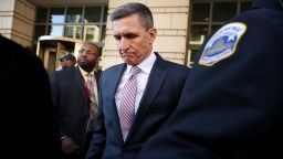 Former White House National Security Advisor Michael Flynn leaves the Prettyman Federal Courthouse following a sentencing hearing in U.S. District Court December 18, 2018 in Washington, DC. 