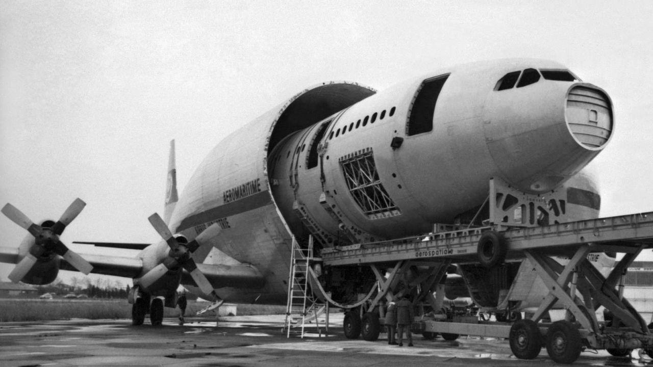 Airbus purchased two Super Guppy turbines in the 1970s to transport parts for its A300 aircraft. 