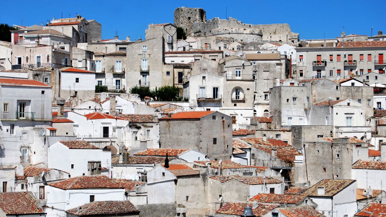 <strong>Monte Sant'Angelo, Puglia:</strong> One of Puglia's famous "white citadels," named for their picturesque white houses and buildings, Monte Sant'Angelo is home to two UNESCO-listed World Heritage sites 