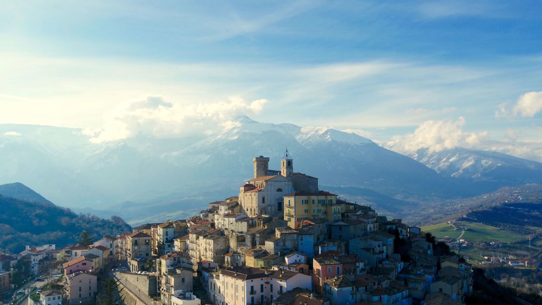 Casoli sits 1,240 feet above sea level, providing fabulous views.