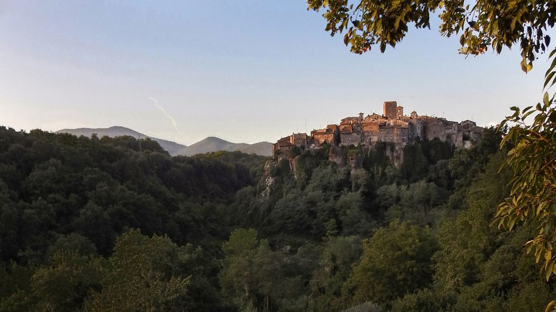 <strong>Vitorchiano, Latium: </strong>This pretty town is an optical illusion from a distance, as its simple dwellings are carved into the hill they sit on, making it hard to see where the rock ends and they start.