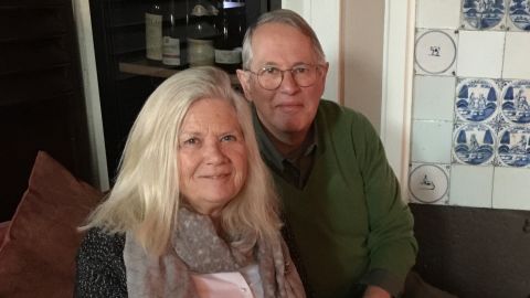 Retiree Jan Jansen, with his wife Catharine, misses traveling to see family but feels fortunate the pandemic hasn't hurt their income.