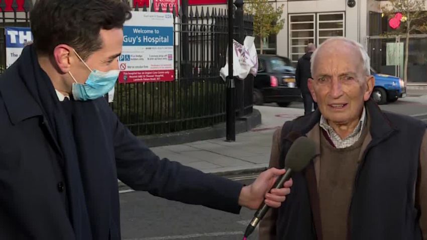 CNN's Cyril Vanier speaks with Martin Kenyon, a 91-year-old Briton who received the Pfizer/BioNTech coronavirus vaccine.
