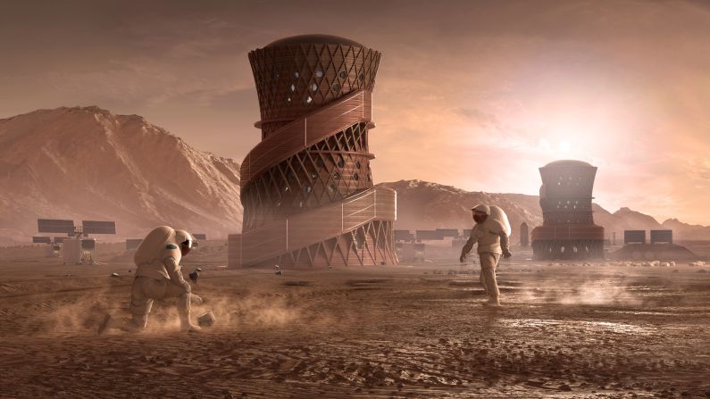 Project Olympus isn't the first foray that SEArch+  has made into space habitat design. In 2019, the New York-based architects won first place in the third phase  of NASA's 3D-Printed Habitat Challenge with <a href="http://www.spacexarch.com/mars-xhouse-v2" target="_blank" target="_blank">Mars X House</a>, designed with 3D-printing experts Apis Cor. Much like Project Olympus, this design uses Martian soil to construct a 3D-printed habitat, which blends seamlessly into the dusty red landscape.