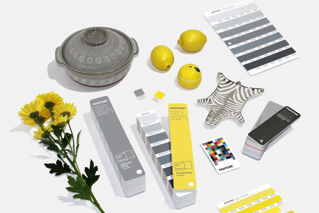 The color choices of Ultimate Gray and Illuminating mark the second time Pantone has opted for two different hues.