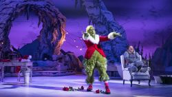 DR. SUESS' THE GRINCH MUSICAL -- Pictured: (l-r) Matthew Morrison as Grinch, Denis O'Hare as Old Max -- (Photo by: David Cotter/NBC)