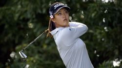 BOISE, IDAHO - SEPTEMBER 18:  Michelle Wie tees off on the fourth hole during the first round of the Nationwide Tour Albertsons Boise Open on September 18, 2003  at the Hillcrest Country Club in Boise, Idaho. (Photo by Jonathan Ferrey/Getty Images)