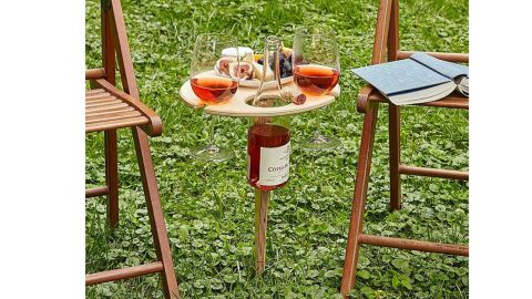 Uncommon Goods Outdoor Wine Table