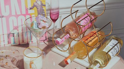 Anthropologie Brass Wine Rack