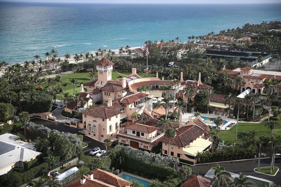 President Donald Trump's beach front Mar-a-Lago resort in Palm Beach, Florida.