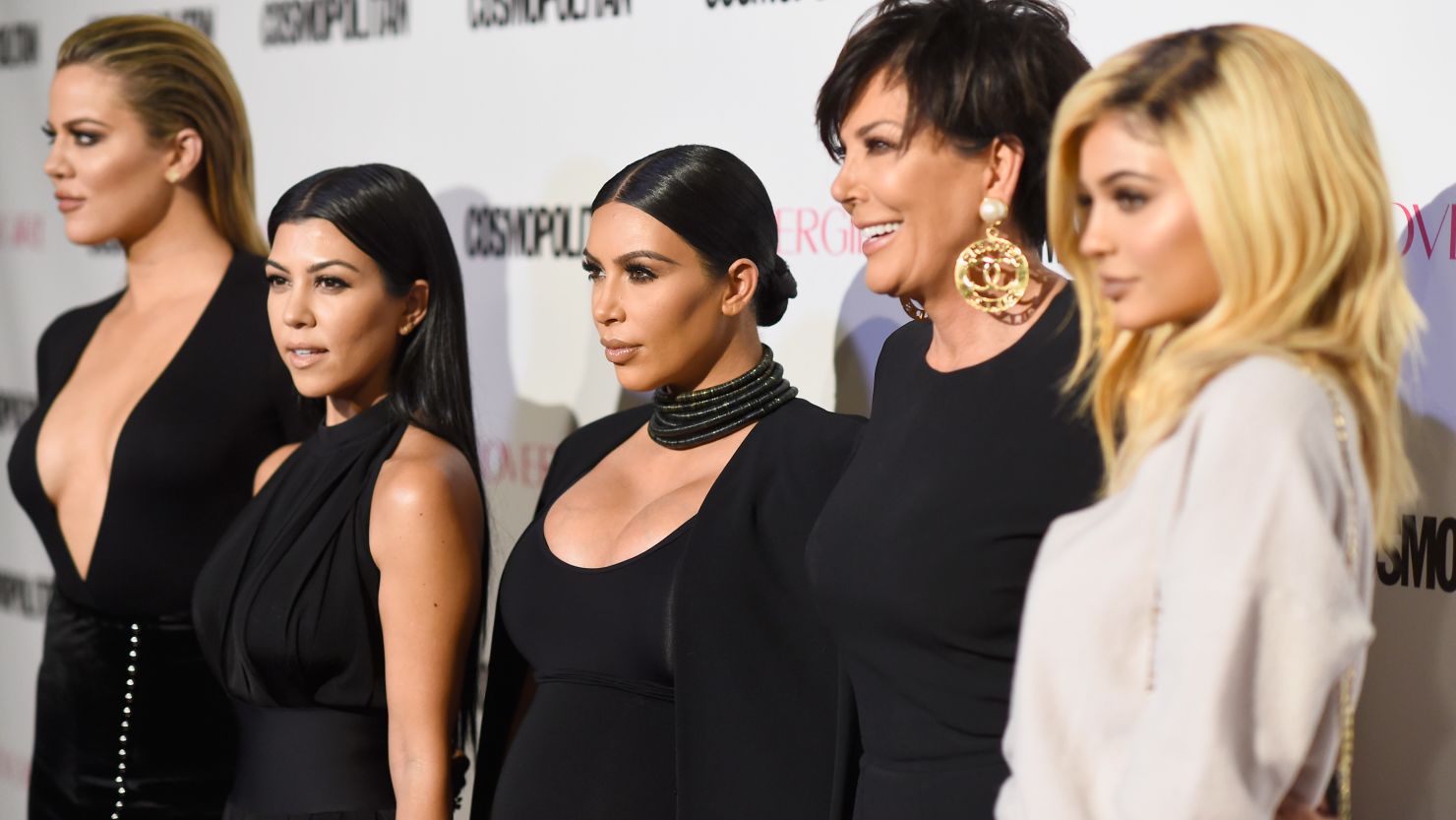 Khloe Kardashian, Kourtney Kardashian, Kim Kardashian West, Kris Jenner and Kylie Jenner, pictured here in October 2015 in West Hollywood, California. 