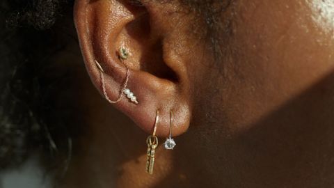 Catbird Equinox Rose Cut Diamond Earring