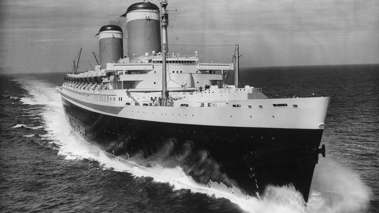 <strong>Pride of the oceans: </strong>The liner SS United States was a record breaker. In 1952 she took the Blue Riband for the fastest transatlantic crossing -- a record she's held onto ever since.
