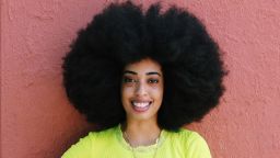 Simone Williams has just broken the Guinness World Record for largest afro.