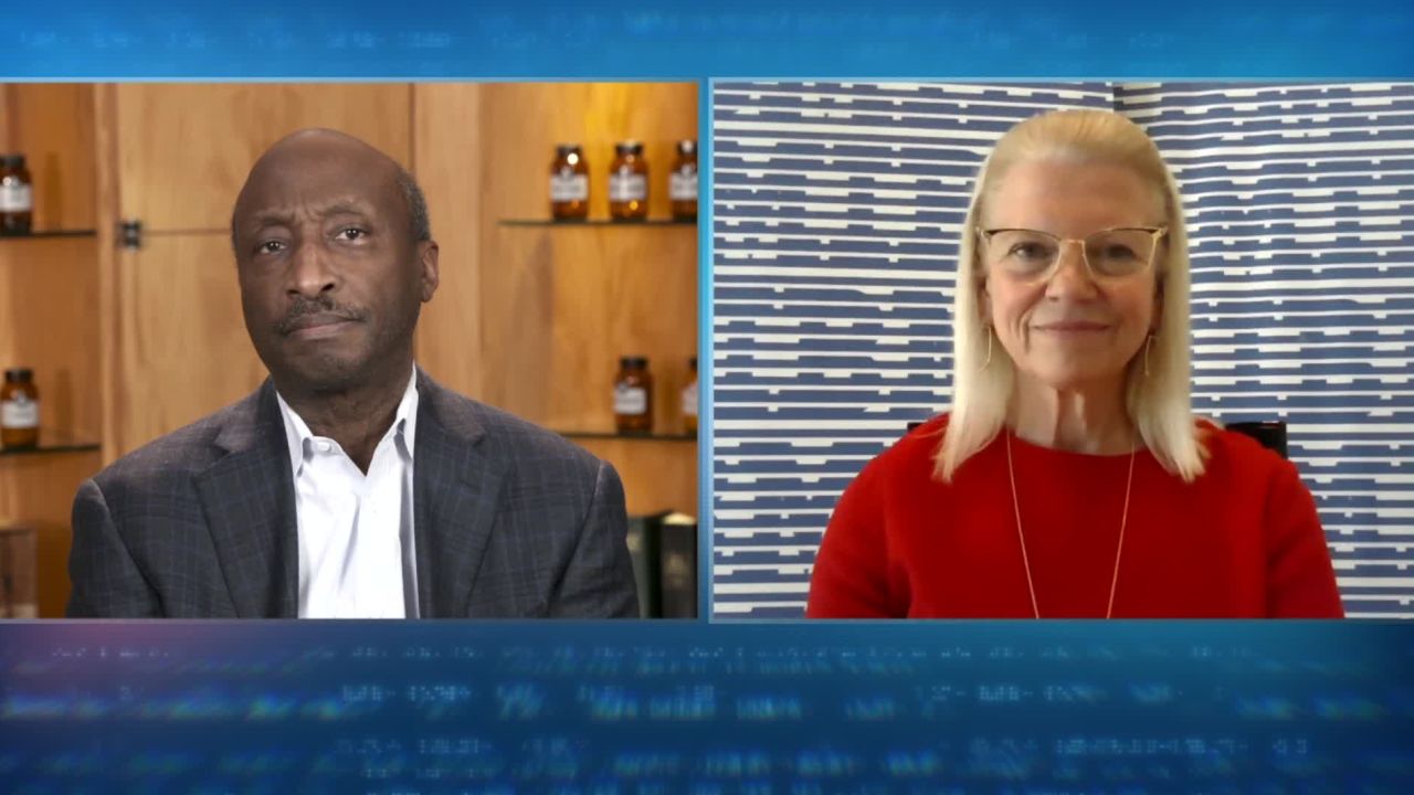 Merck CEO Kenneth Frazier and IBM Chairman Ginni Rometty