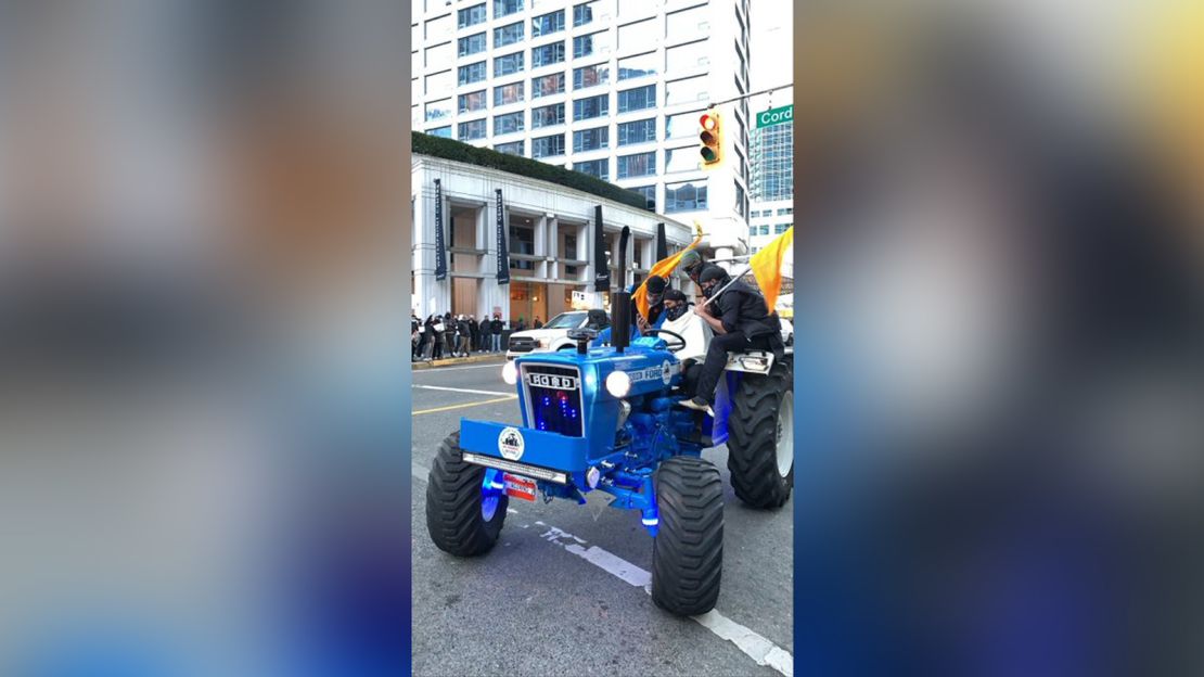 Manveer Singh joined a demonstartion on December 5 outside the Indian consulate in downtown Vancouver.