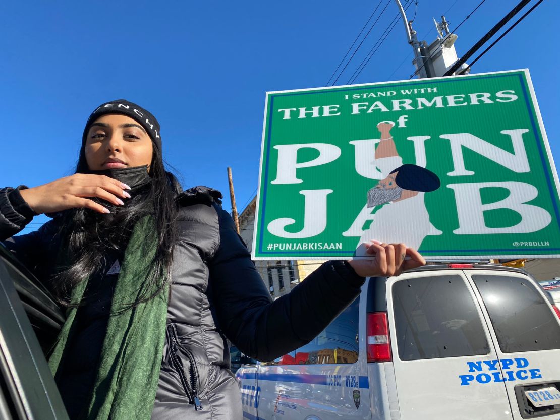 Ramanpreet Kaur demonstrated on December 5 in Queens, New York and estimates around 150 others joined her.