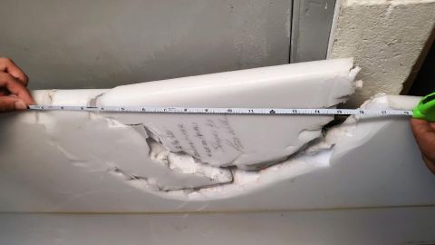 Hawaii DLNR released photos of a surfboard with bite marks.
